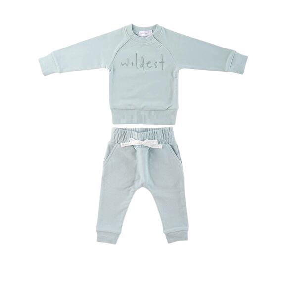 Jamie Kay Wildest Sweatshirt & Sweatpants Outfit Set Blue Size 8Y - Picture 1 of 16